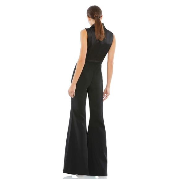 IEENA for MAC DUGGAL NWT $398 Sleeveless Faux Tux Jumpsuit Size 4 - Picture 2 of 9